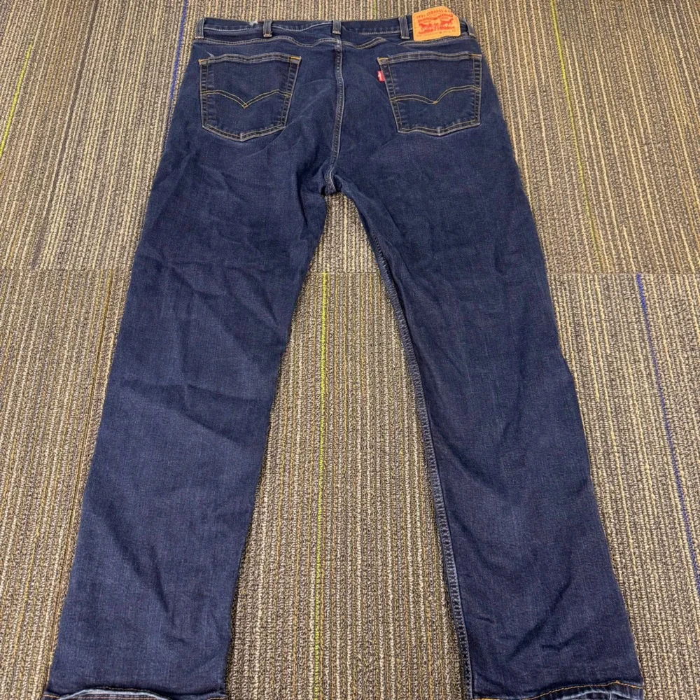 Levi 506 Straight Leg Jeans Mens 40x32 Dark Wash Blue Excellent Denim Pants